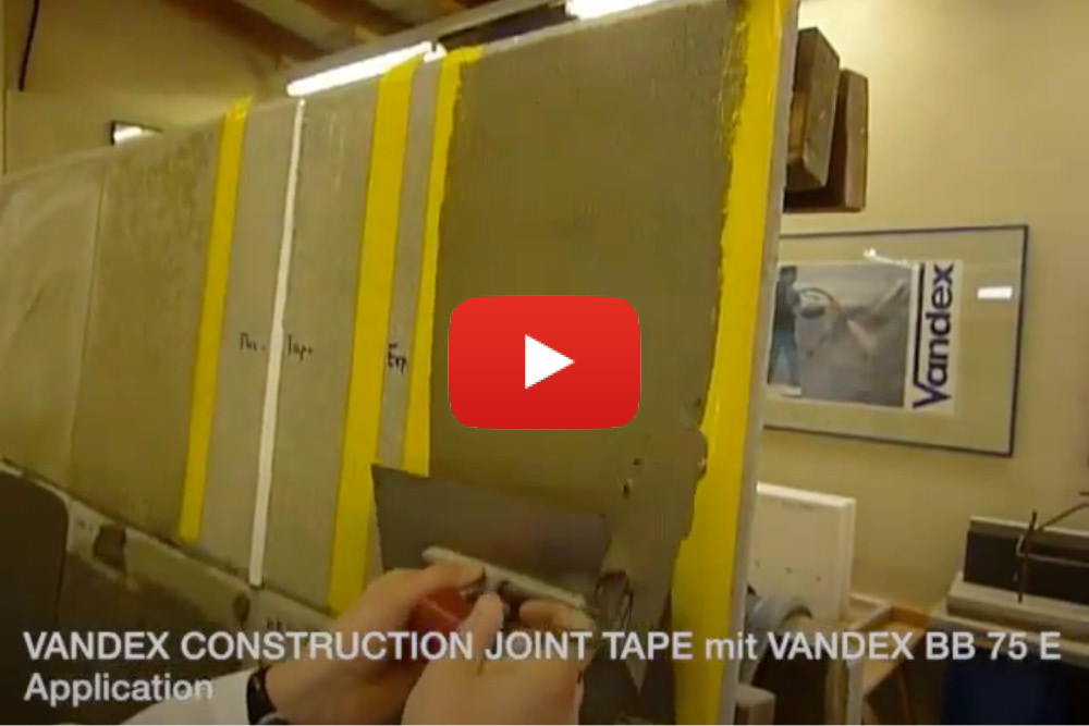 VANDEX CONSTRUCTION JOINT TAPE