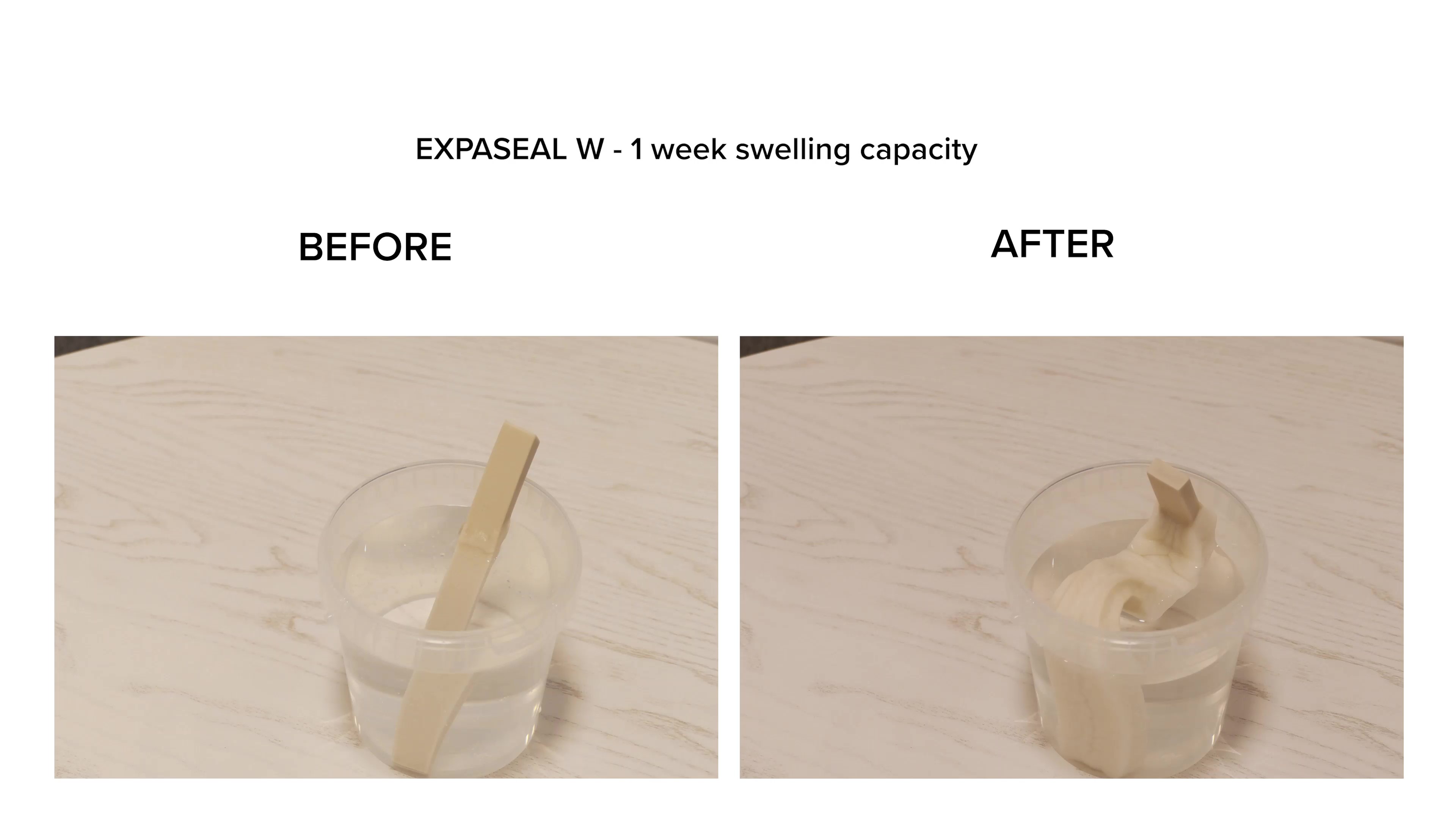 Expaseal W Vandex - Capacidad de expansión en 1 semana